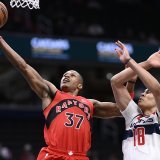 Kyshawn George (18) devrait faire ses débuts en NBA dans la nuit de jeudi à vendredi KEYSTONE/AP/Nick Wass